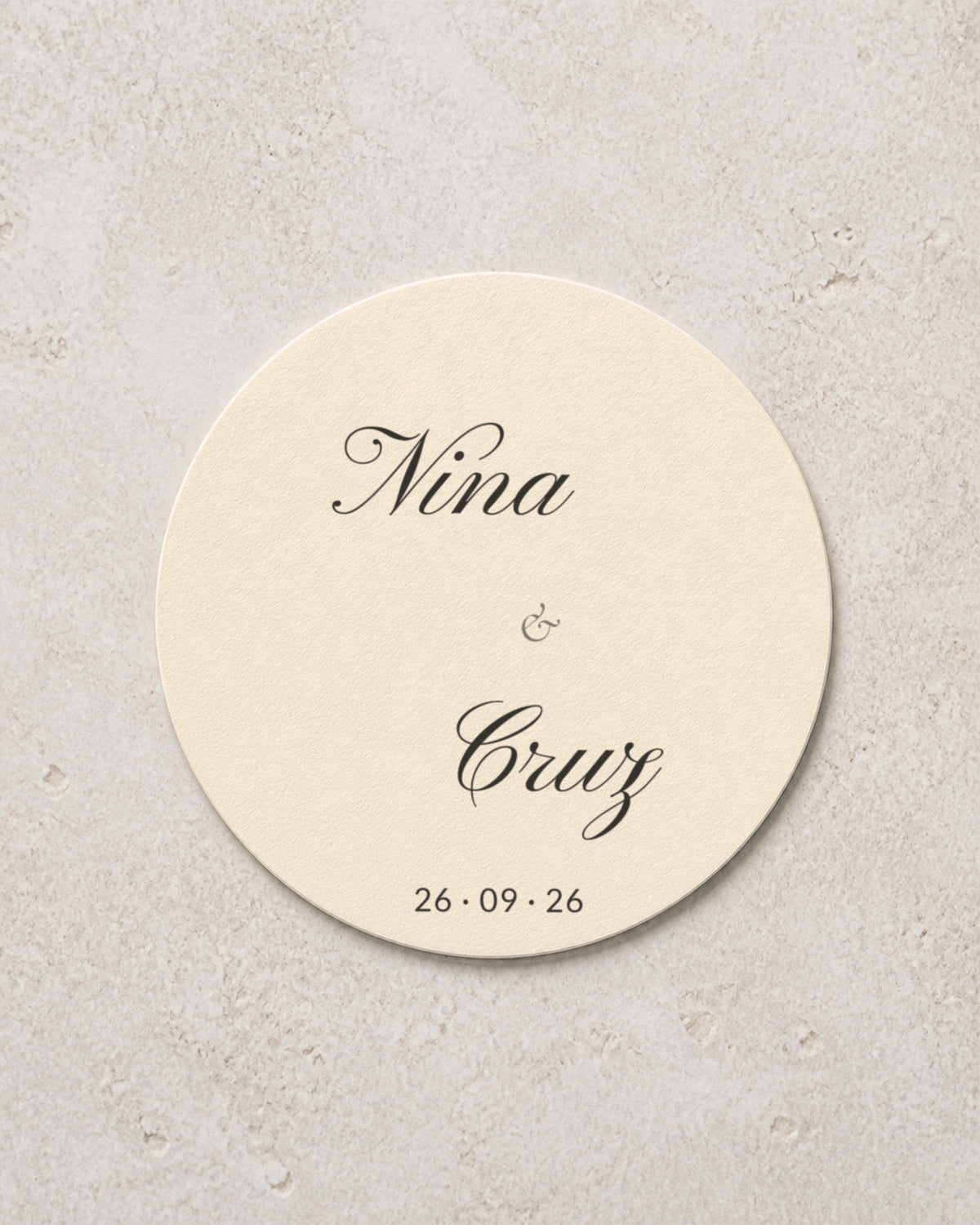 Everly coaster in Ivory