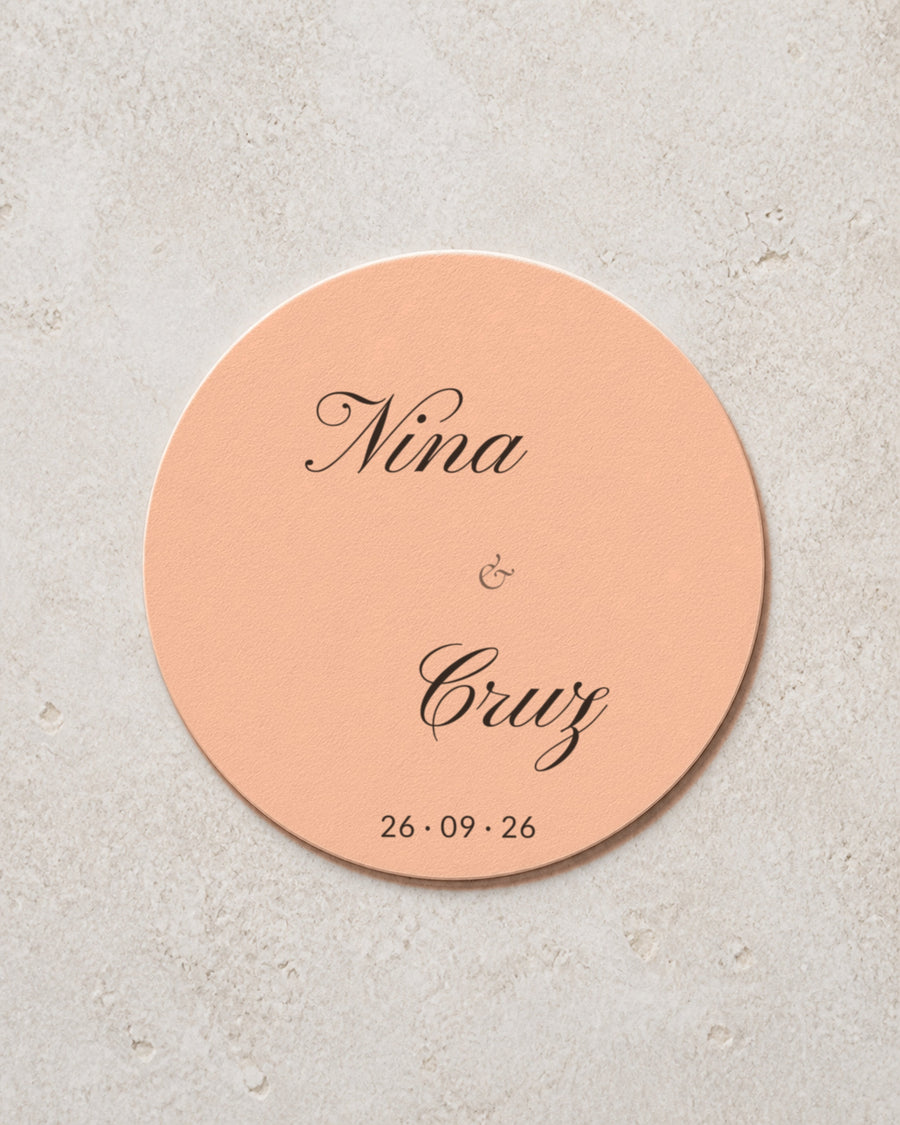Everly coaster in Blush