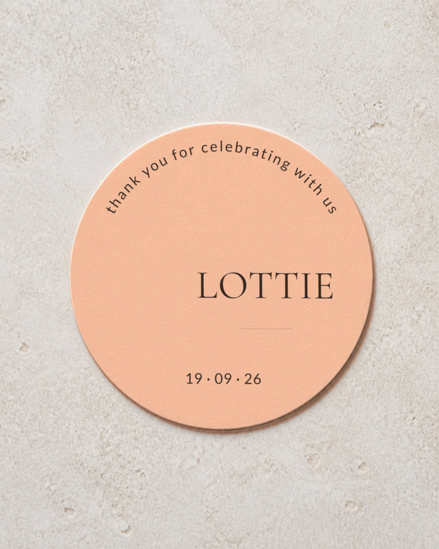 Bronte coaster in Blush