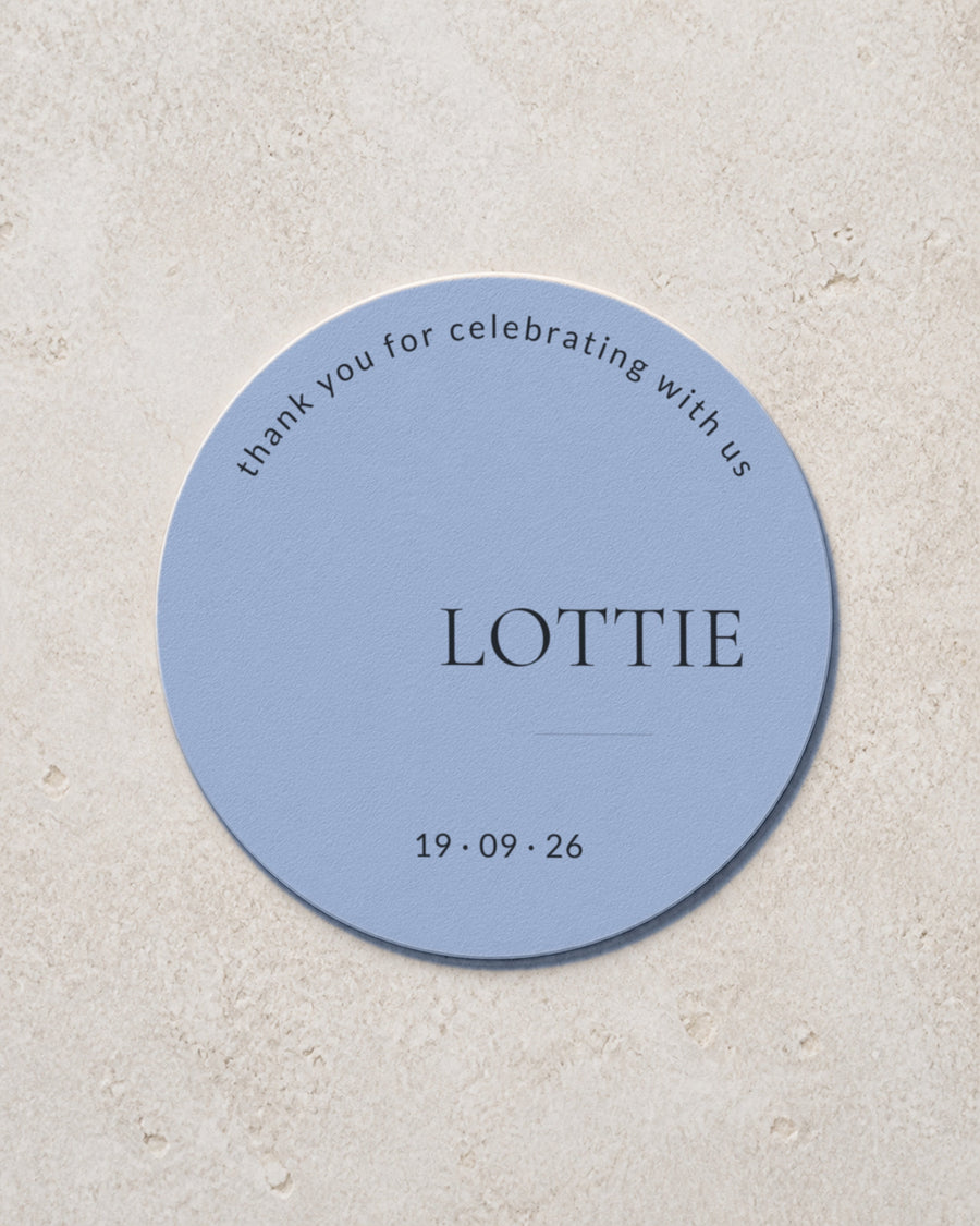 Bronte coaster in Dusty Blue