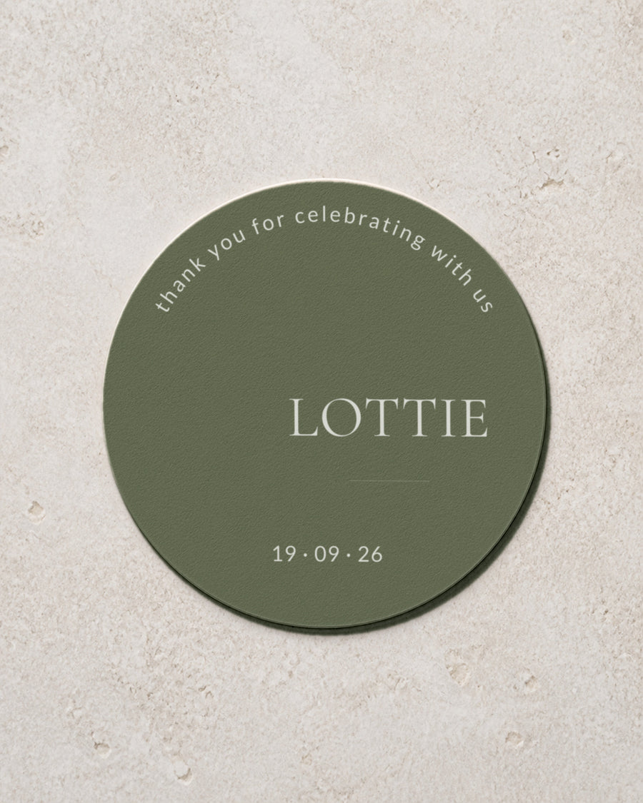Bronte coaster in Sage