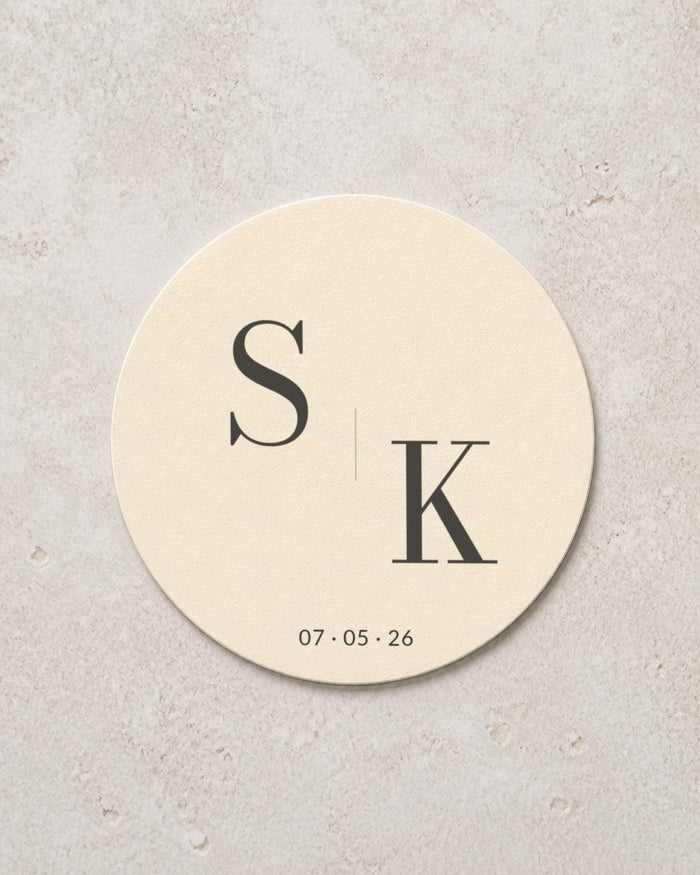 The Eclipse personalised coaster, printed in Australia