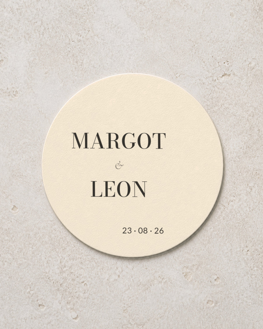 Graphite coaster in Ivory