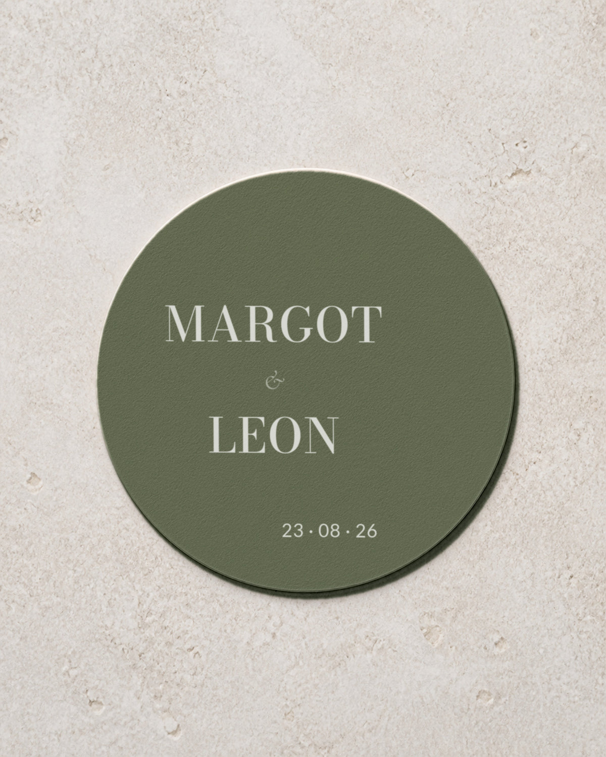 Graphite coaster in Sage