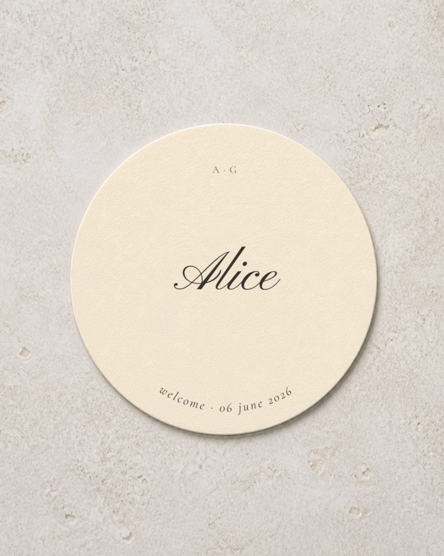 Hazel coaster in Ivory