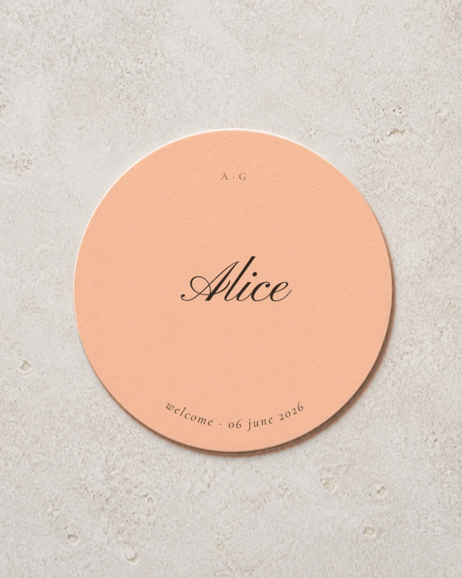 Hazel coaster in Blush