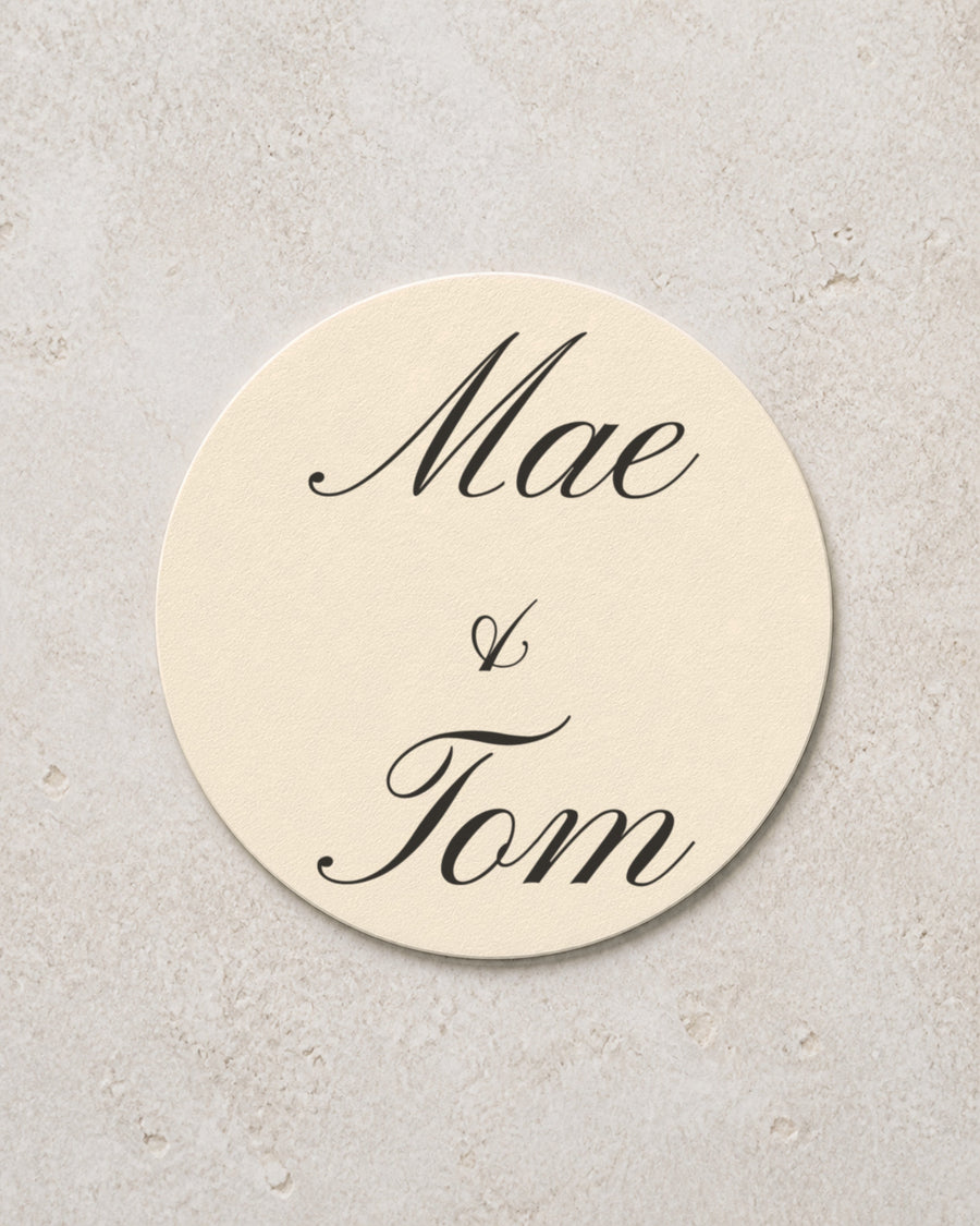 Tulle coaster in Ivory