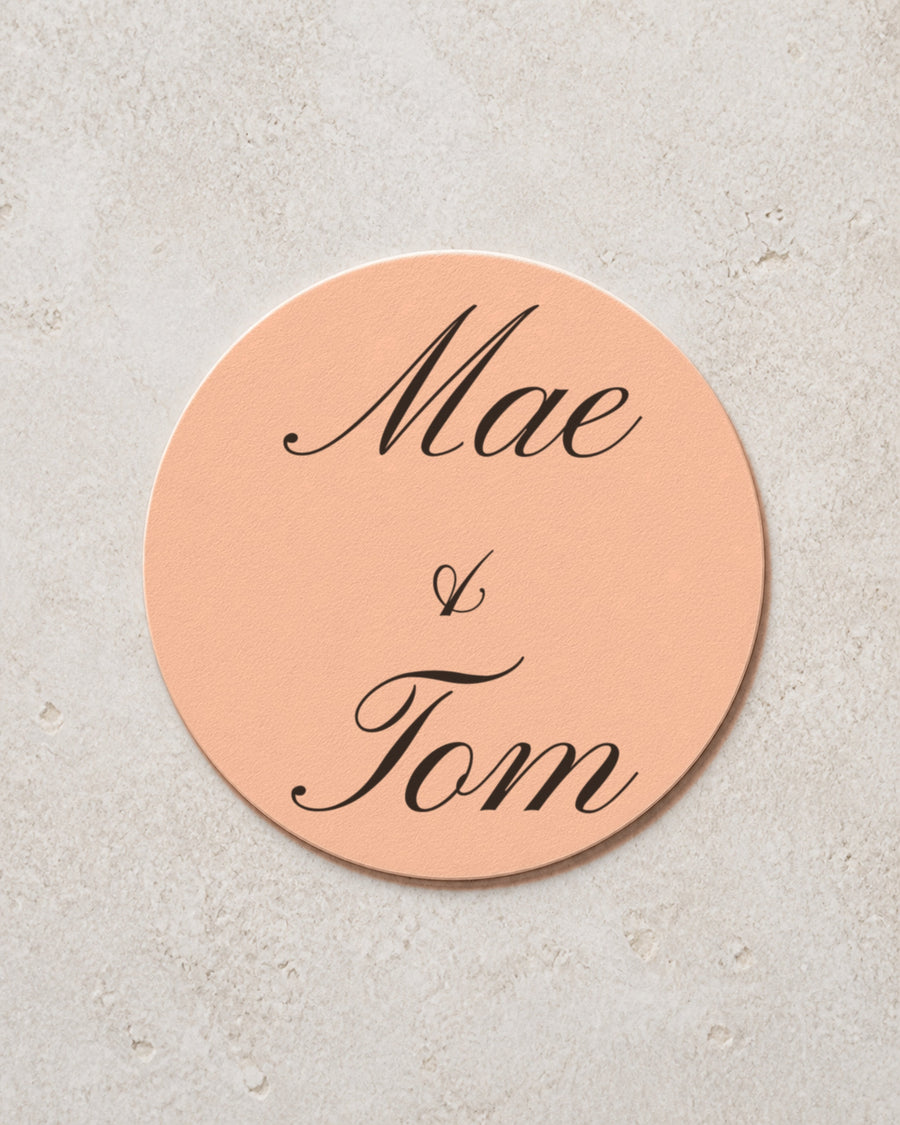 Tulle coaster in Blush