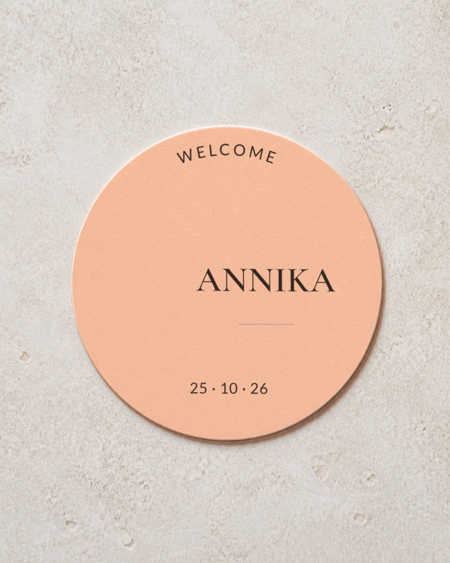 Verity coaster in Blush
