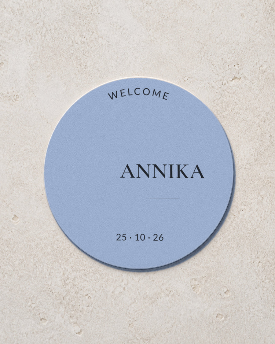 Verity coaster in Dusty Blue