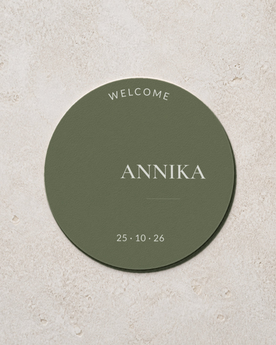 Verity coaster in Sage