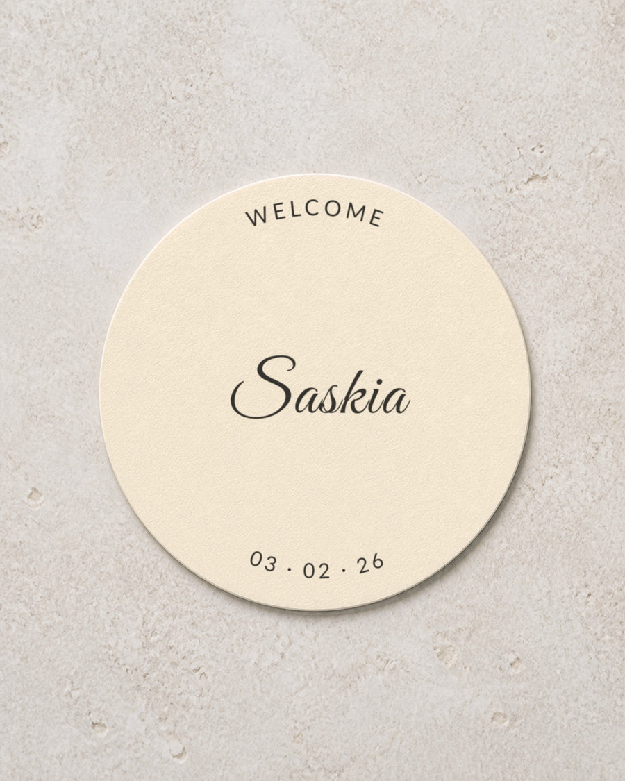 Esme coaster in Ivory