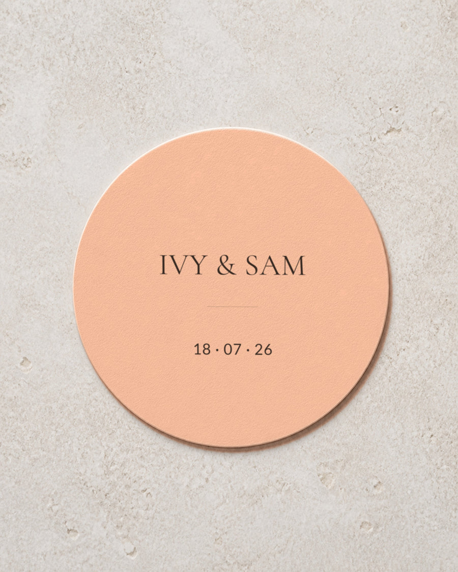 Agnes coaster in Blush