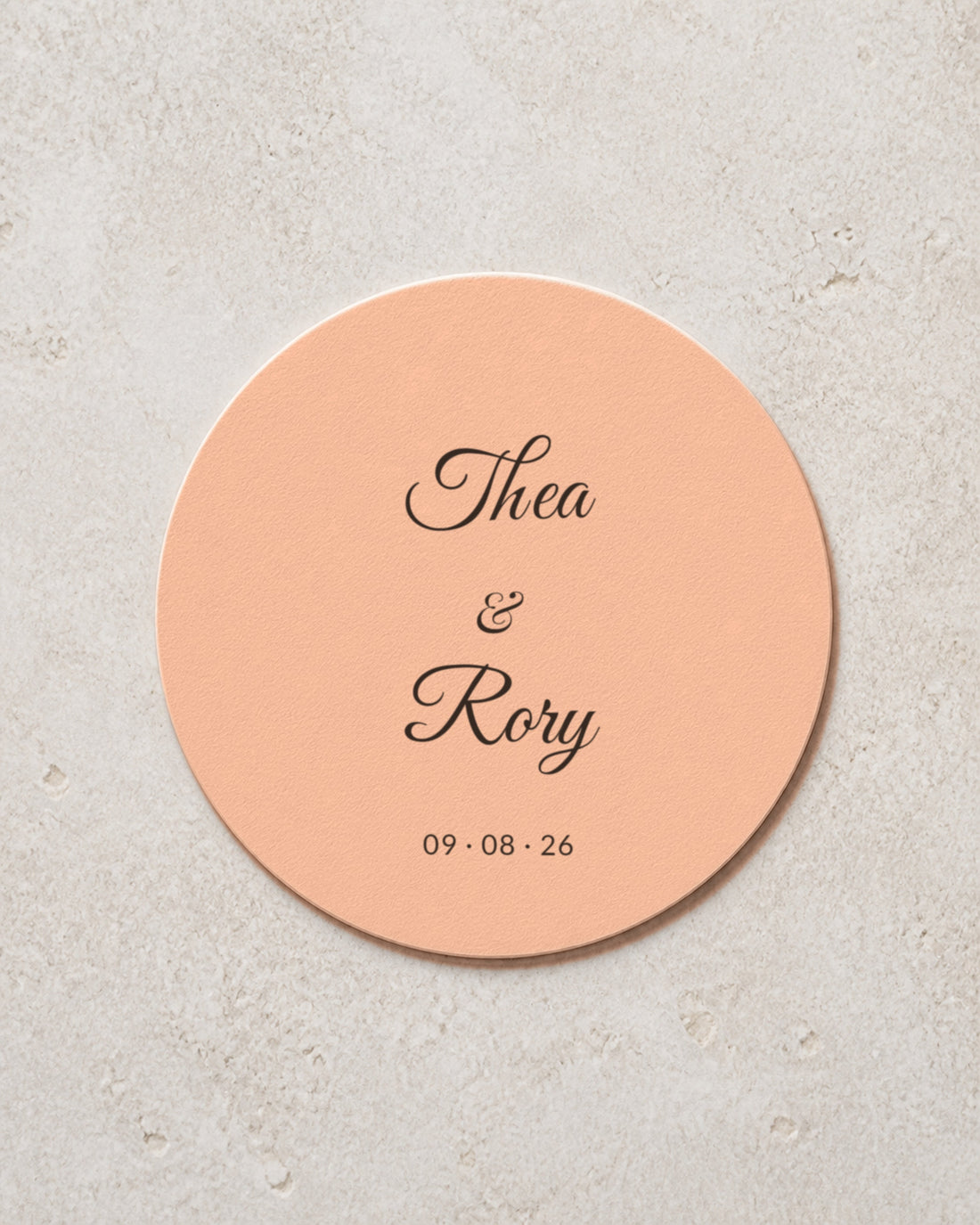 Fig coaster in Blush