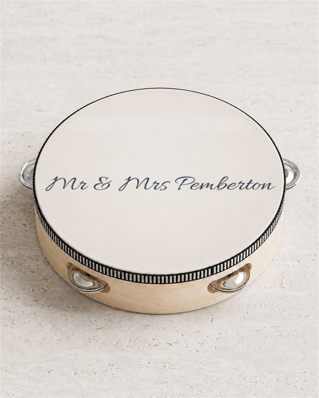 Tambourine 02, angled view