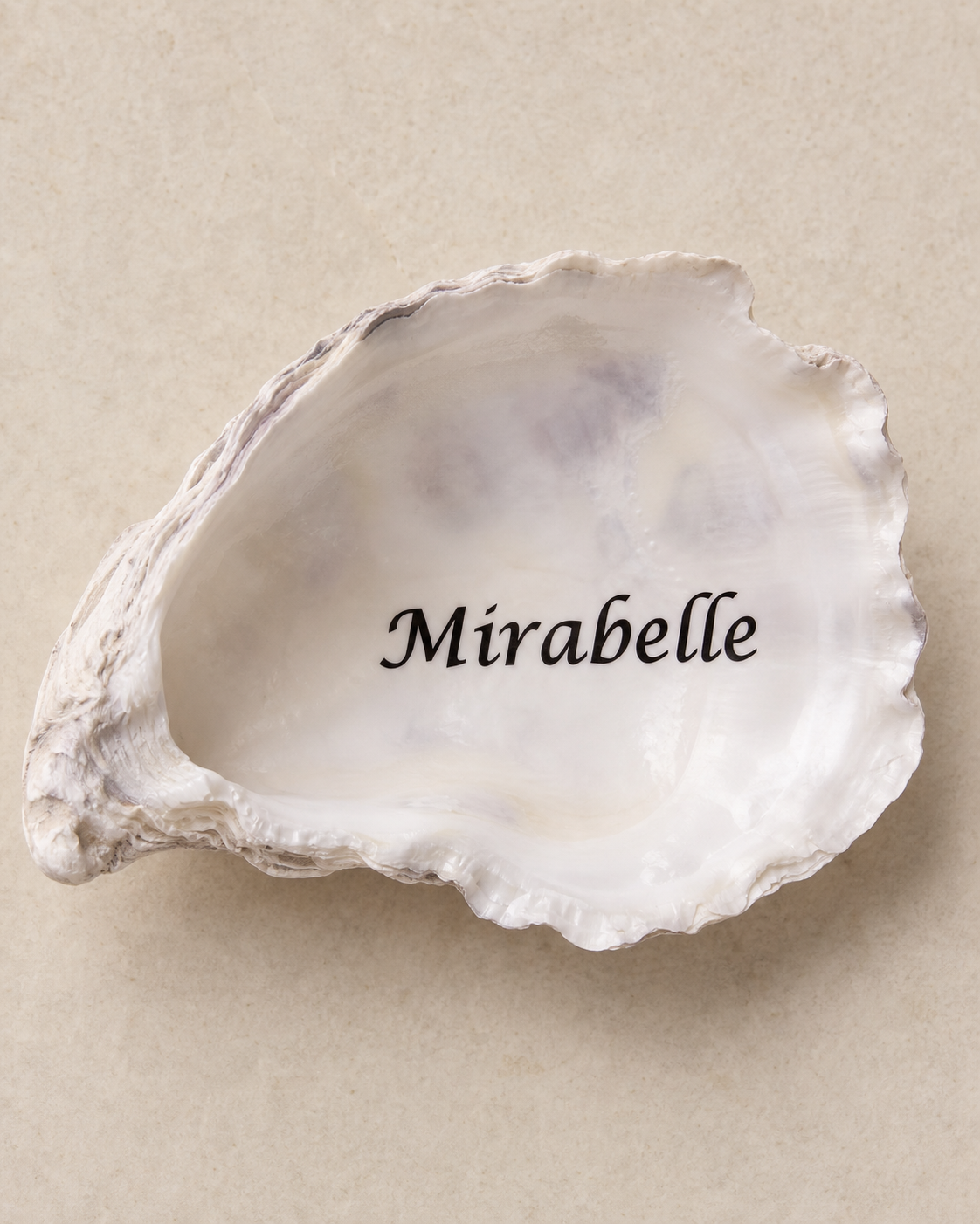 The Natural Oyster Place Card, second view