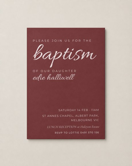 The Barley invitation, second colour