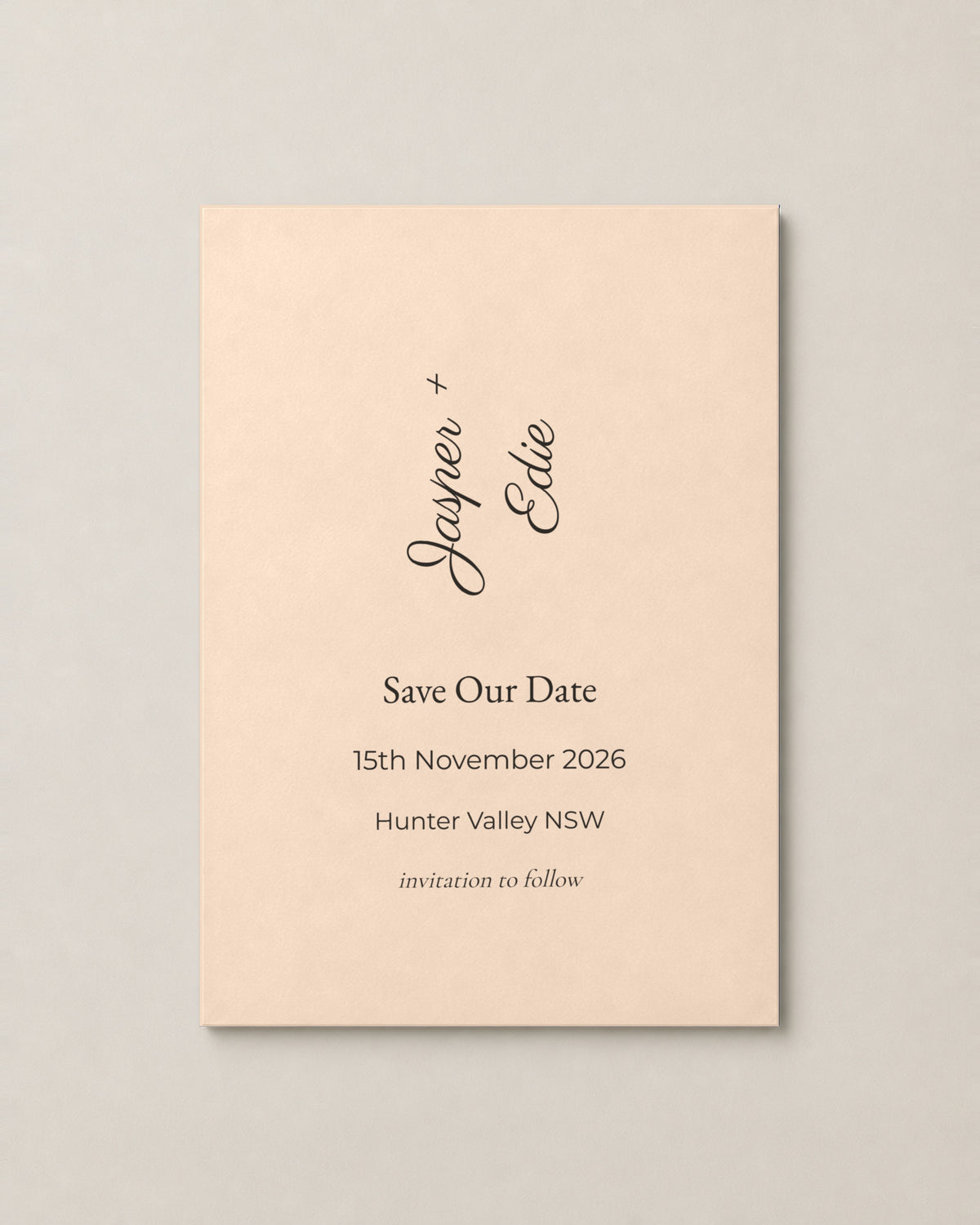 The Bayview save the date, second colour