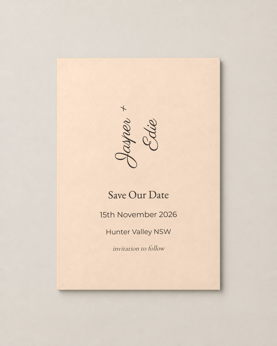 The Bayview save the date, second colour