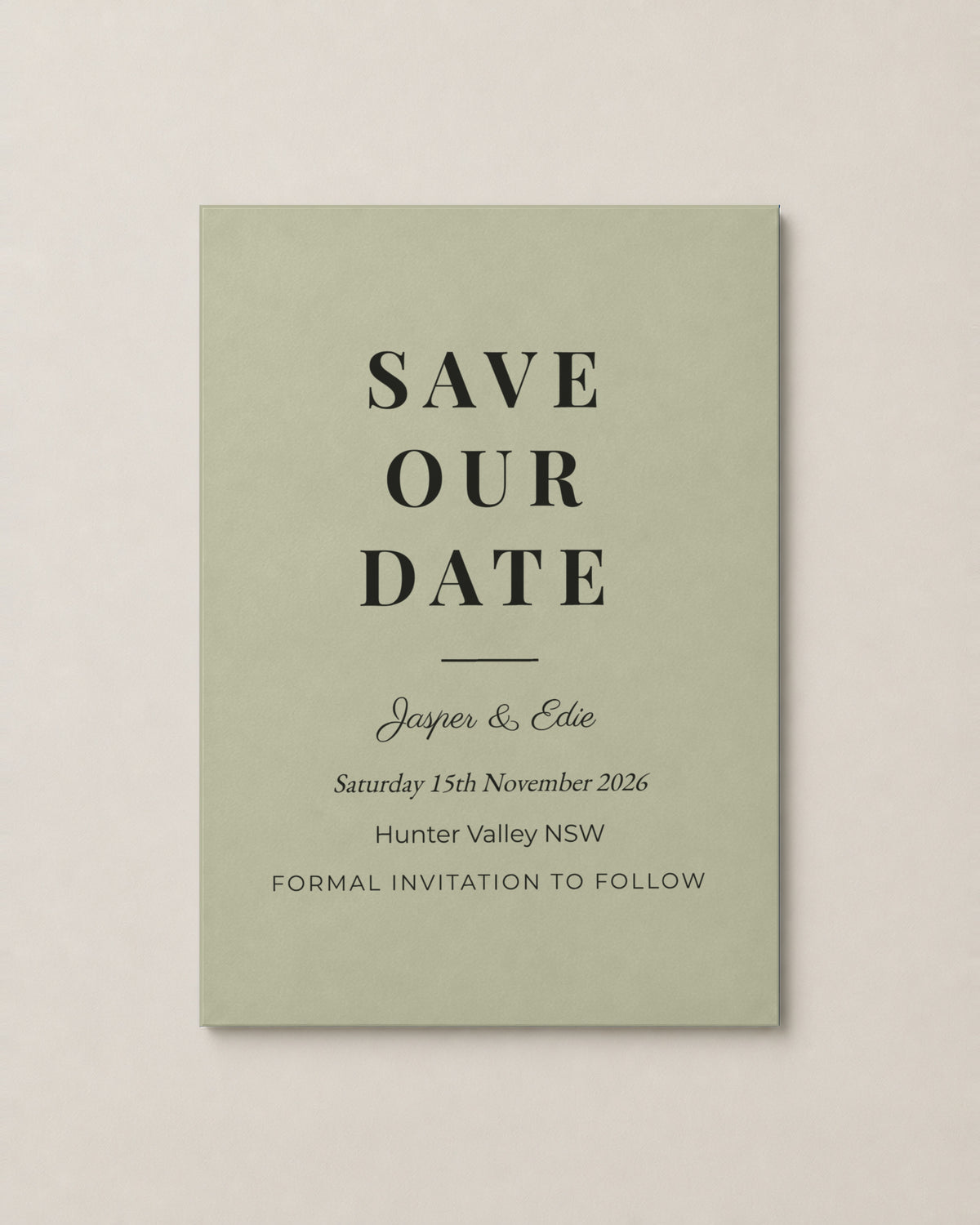 The Headland save the date, second colour