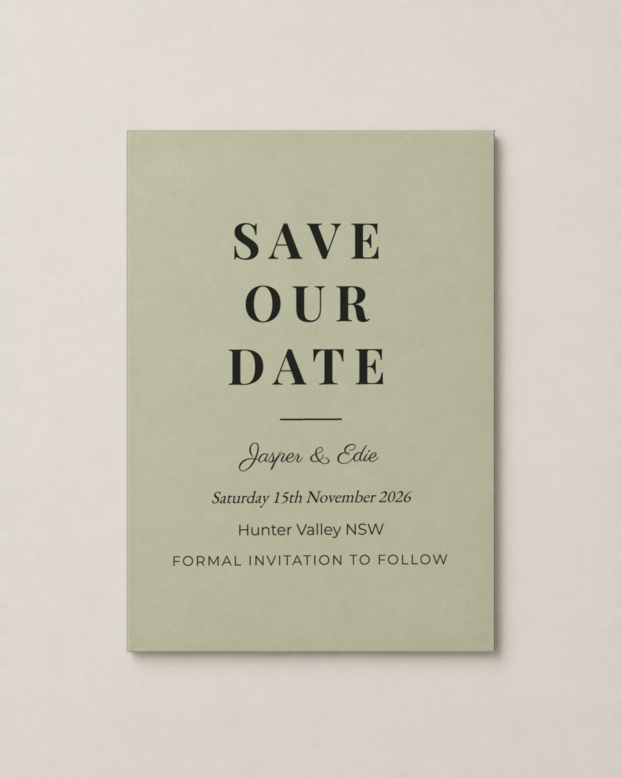 The Headland save the date, second colour