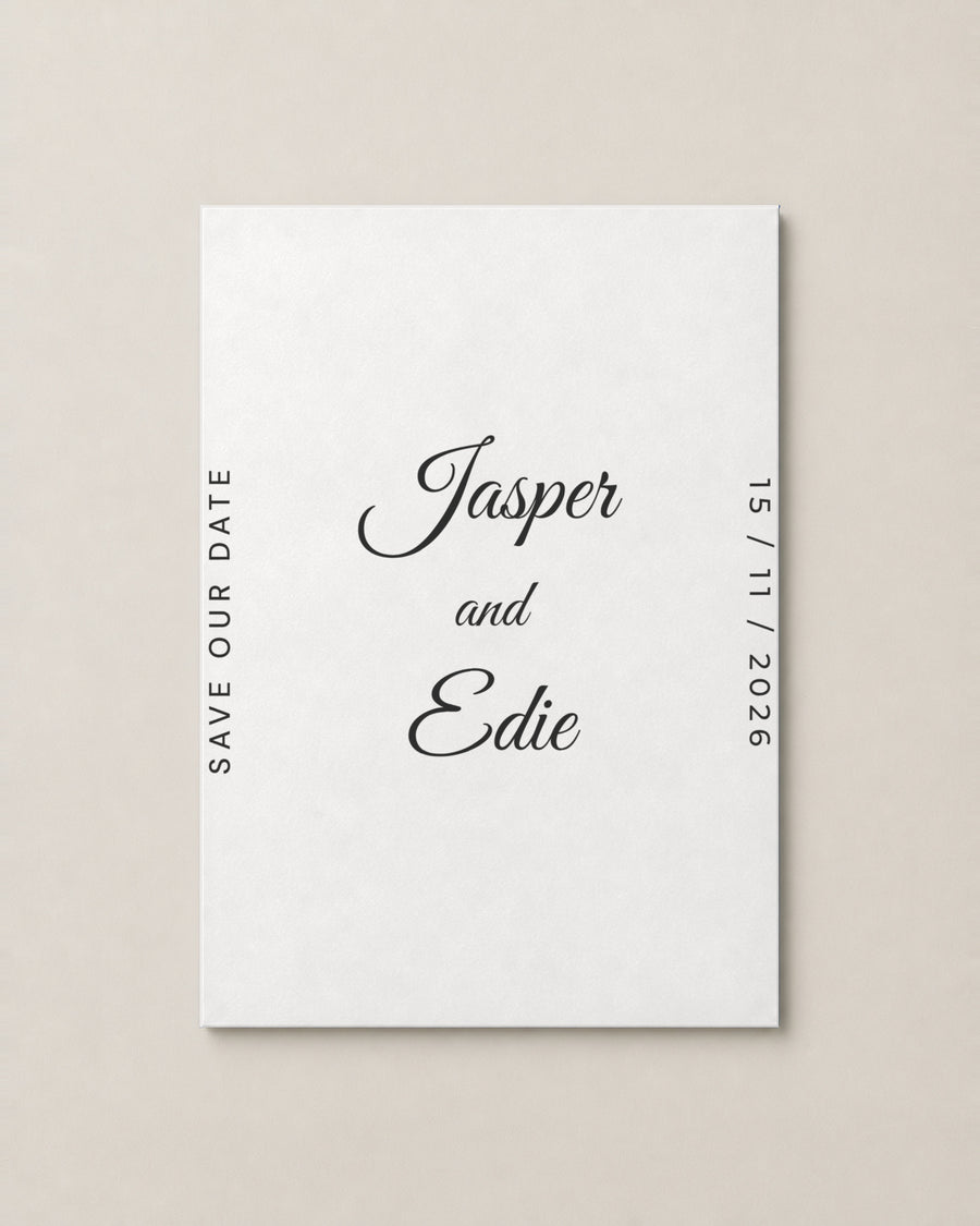 The Marlowe save the date, second colour