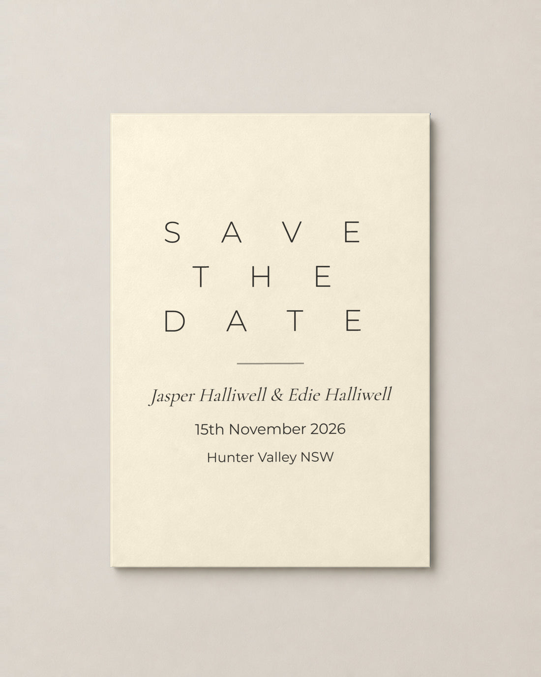 The Opaline save the date, second colour