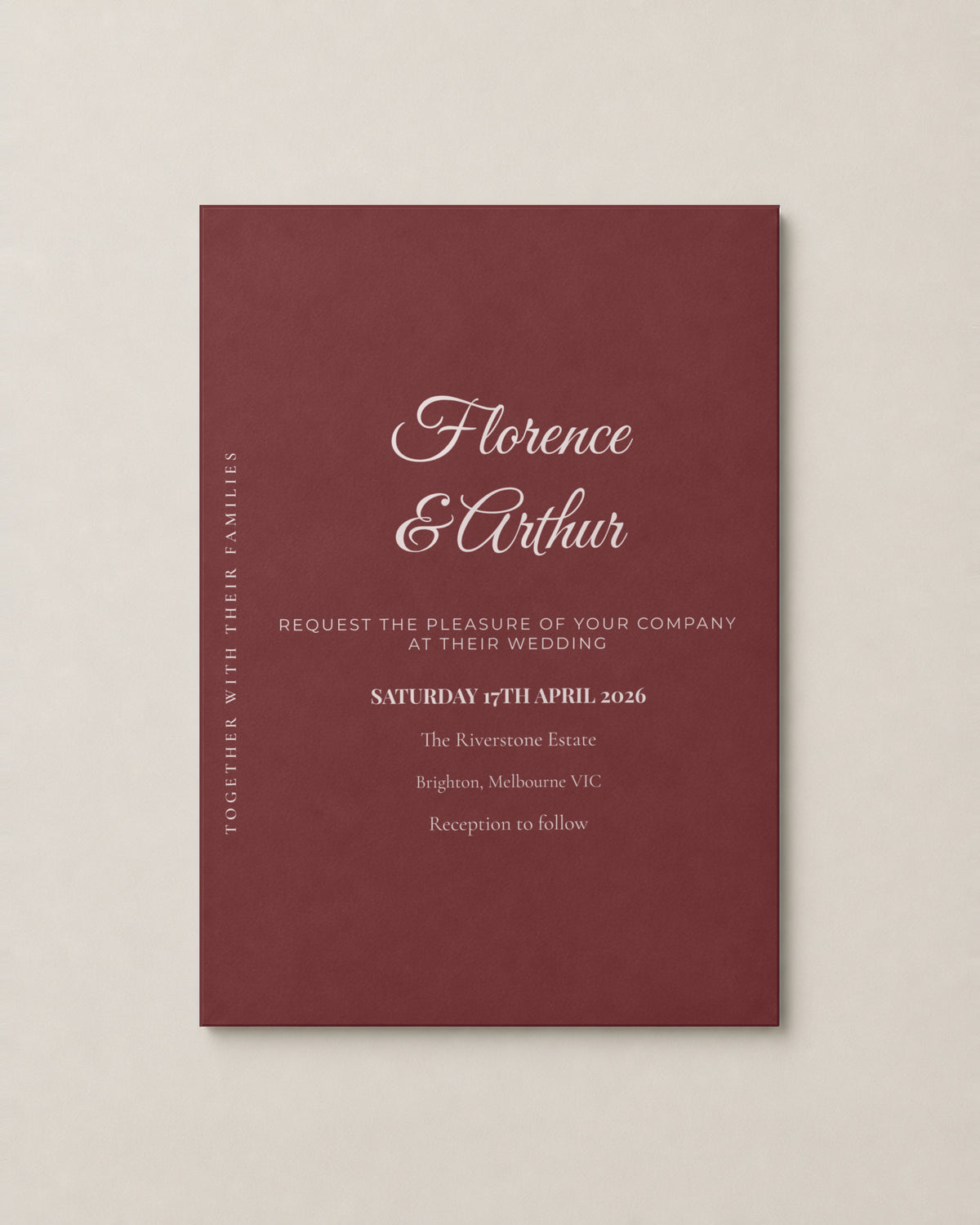 Quill Wedding Invitation