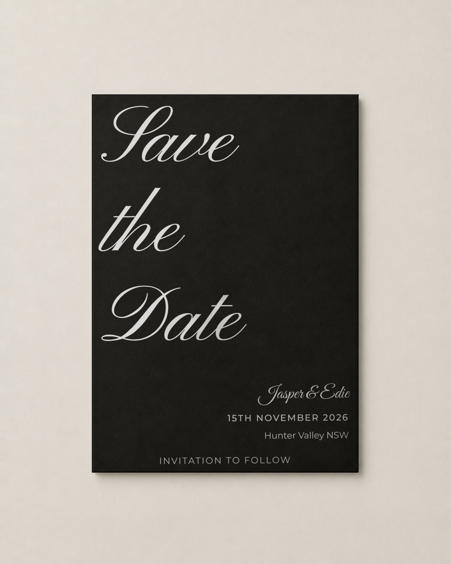 The Rosslyn save the date, second colour