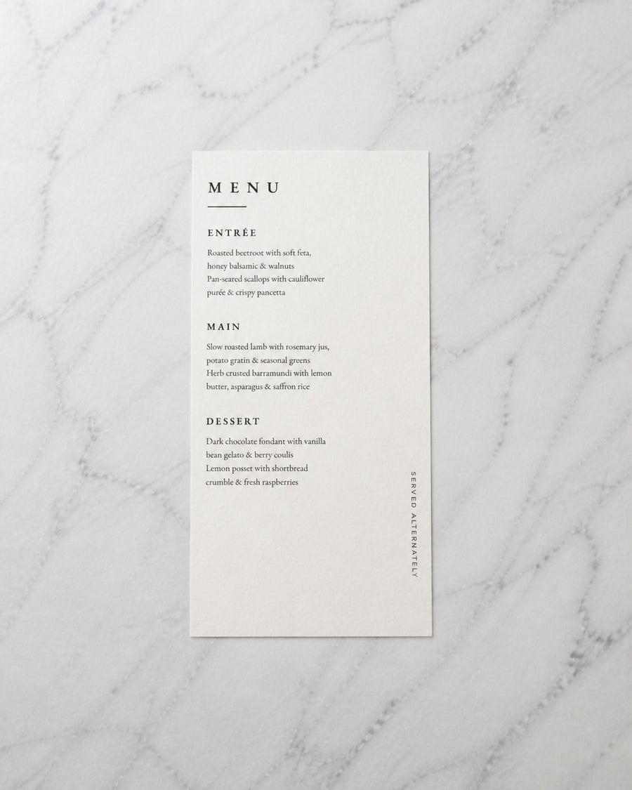 Menus