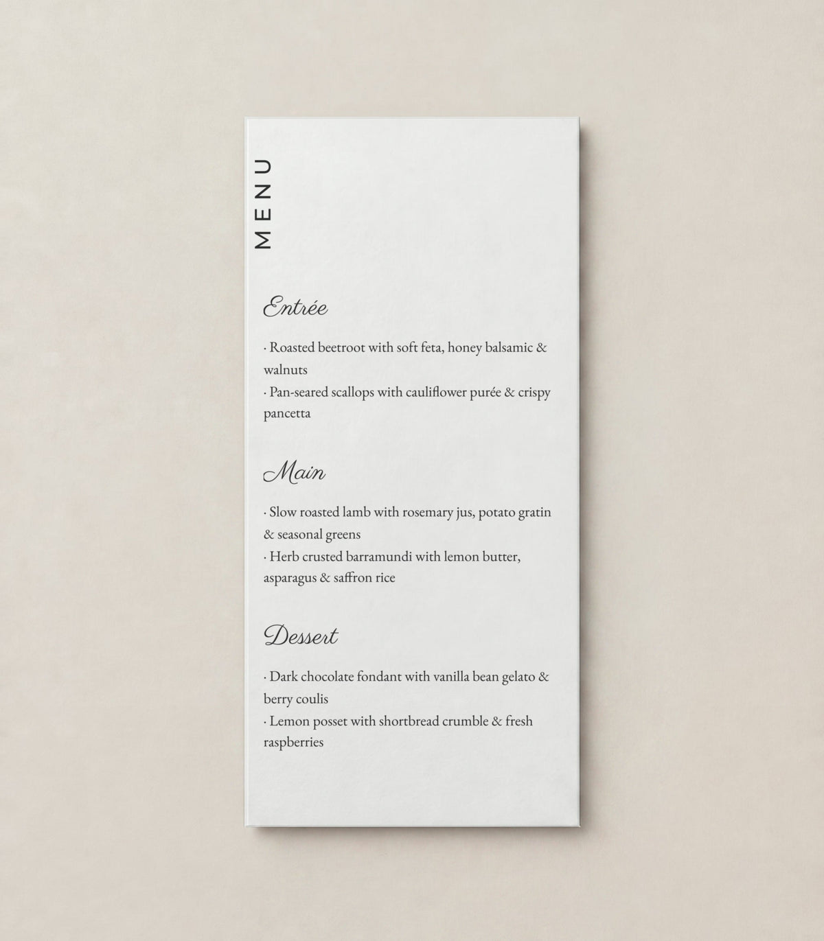 Menu 02, winter white 99