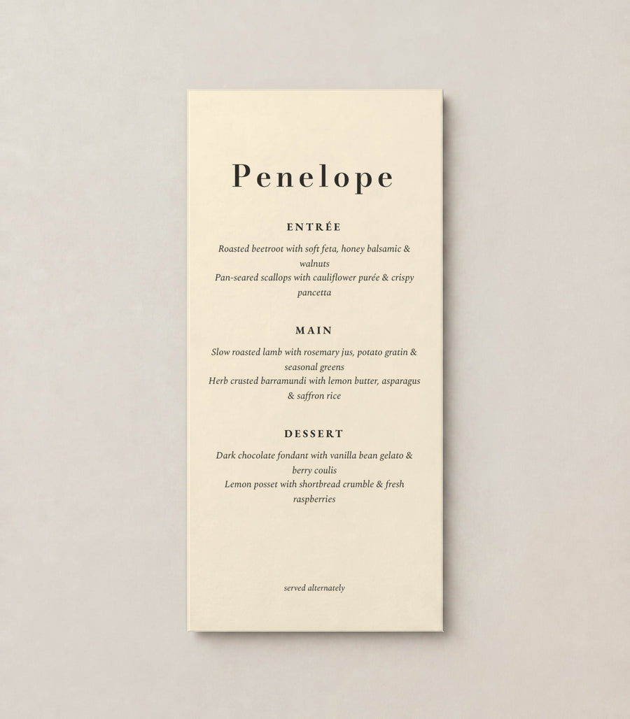 Menu 03, ivory 49