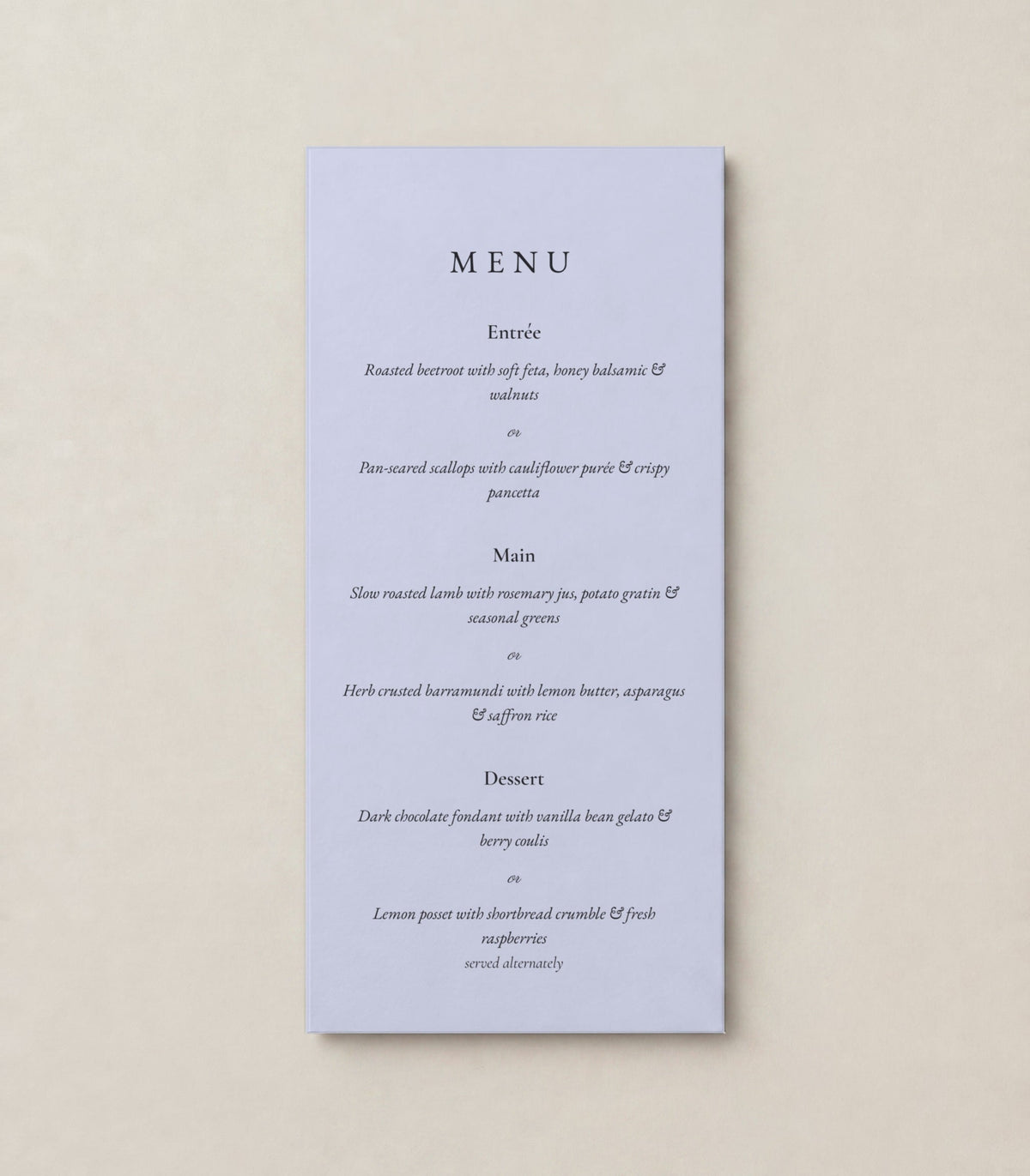 Menu 04, pansy 68