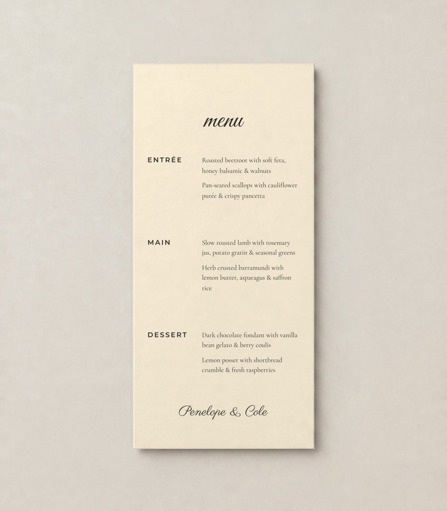Menu 07, ivory 49