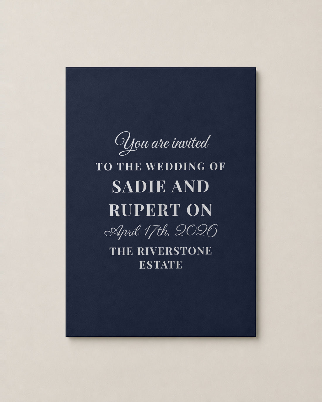 The Birchgrove invitation, second colour