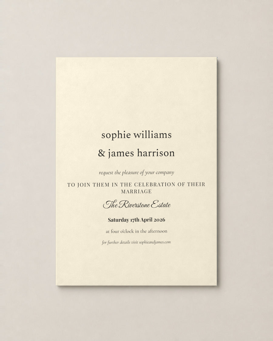 The Clover invitation, second colour