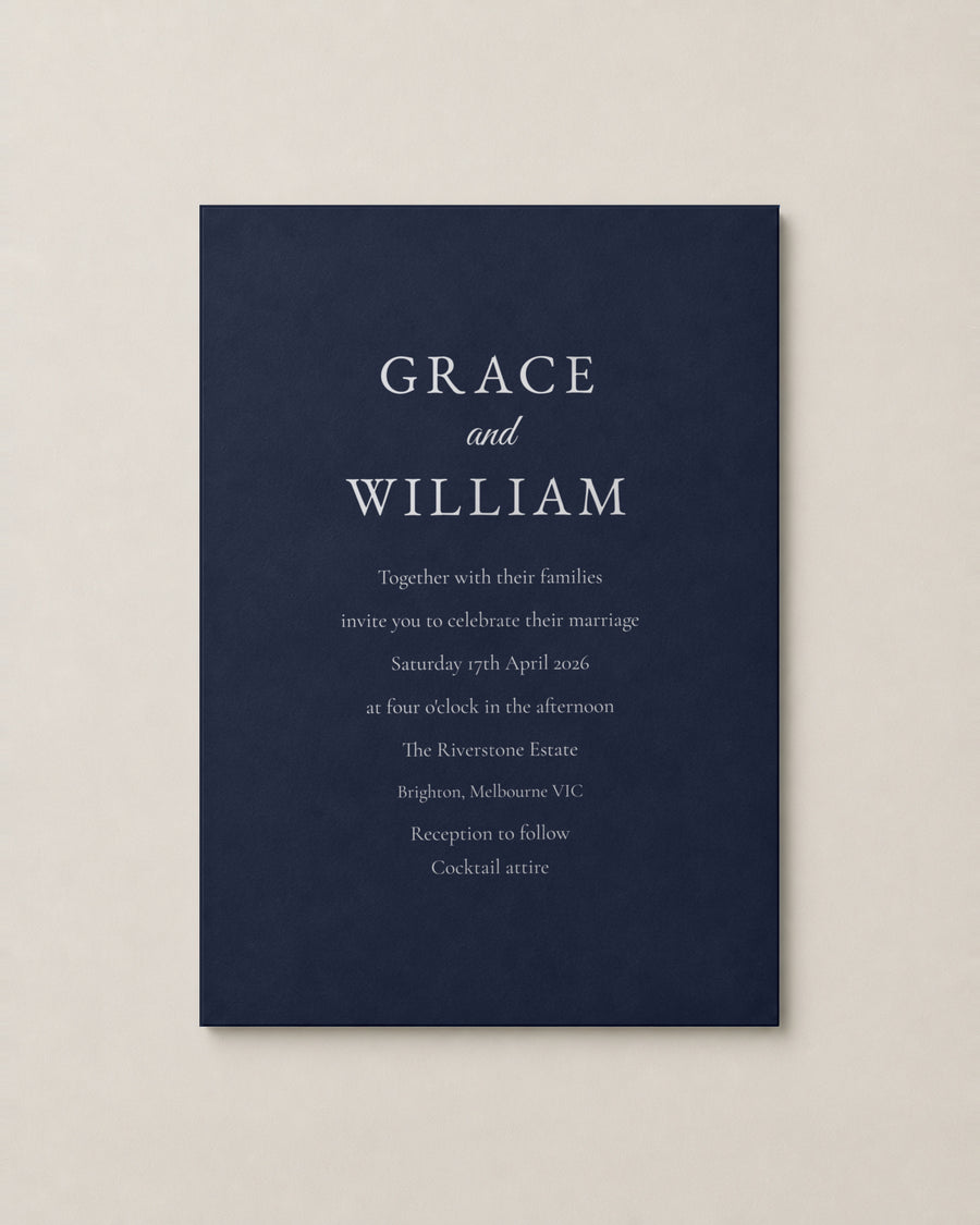 The Estelle invitation, second colour
