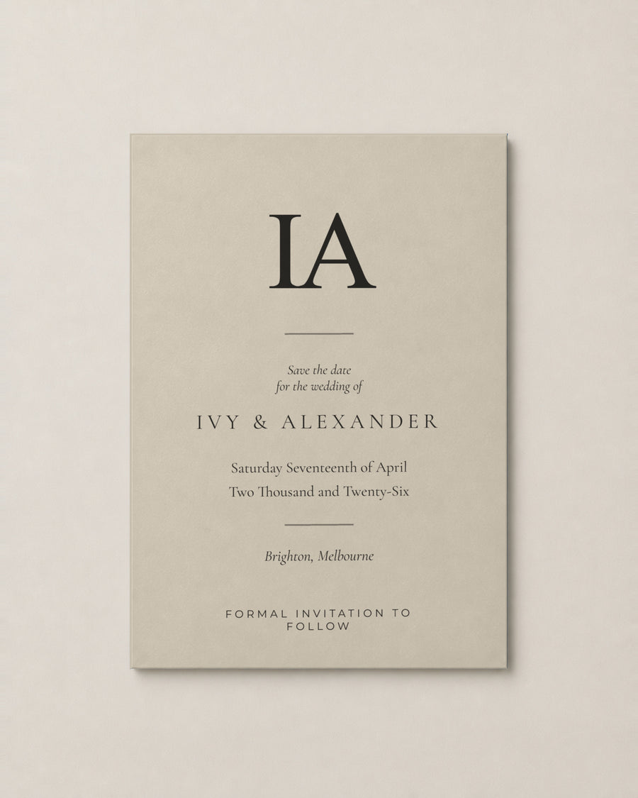The Thornbury save the date, second colour
